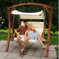 Садова гойдалка Di Volio Pergia двомісна бежевий