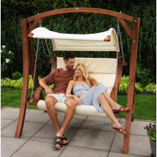 Садова гойдалка Di Volio Pergia двомісна бежевий