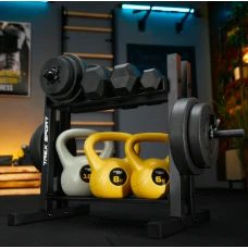 Стійка 2-рівнева для гантелей, дисків та гирь TX-045DR