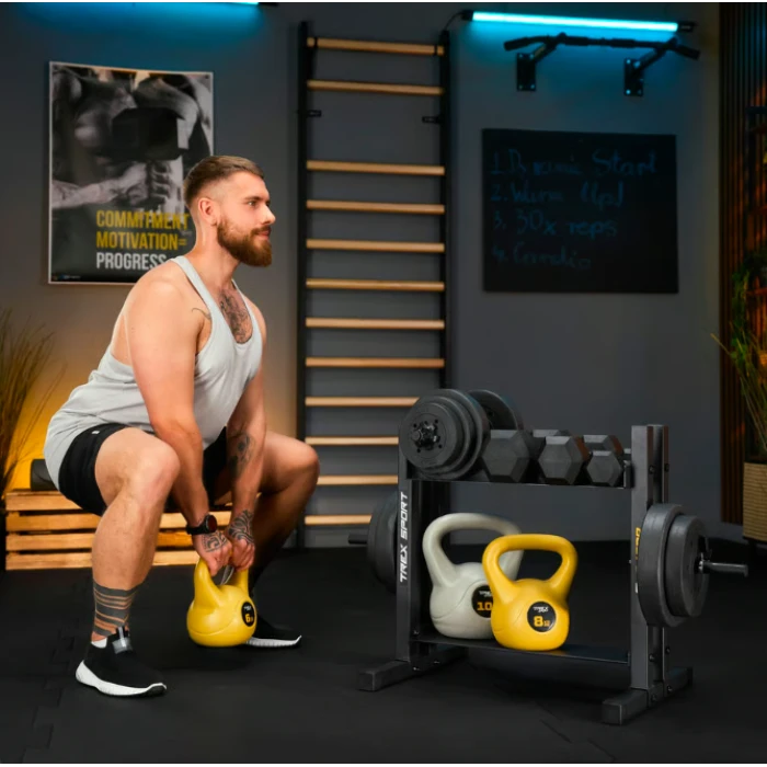 Стійка 2-рівнева для гантелей, дисків та гирь TX-045DR