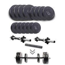 Набір гантелі-штанга Elitum Titan 39кг з перехідником