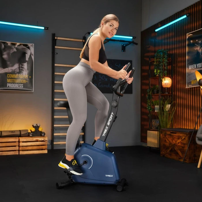 Велотренажер Trex Sport TX-380MB Rigon магнітний темно-синій