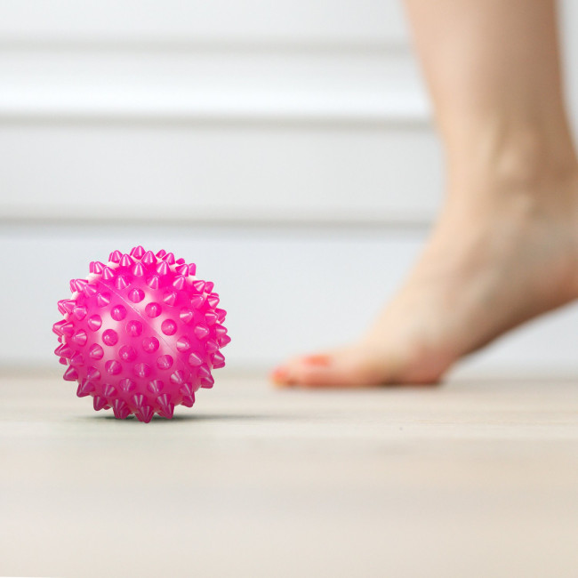 Набір масажних м'ячів Gymtek 65 мм 4 шт рожево-салатовий