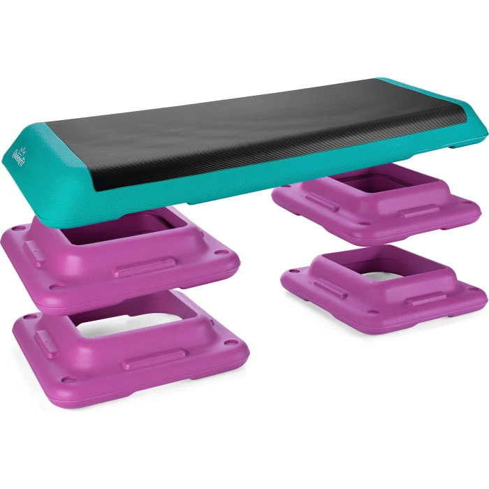 Степ-платформа Queenfit 3-х рівнева різнобарвна