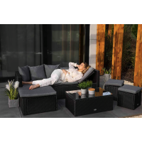 Садовая мебель Di Volio Bologna черный/серый