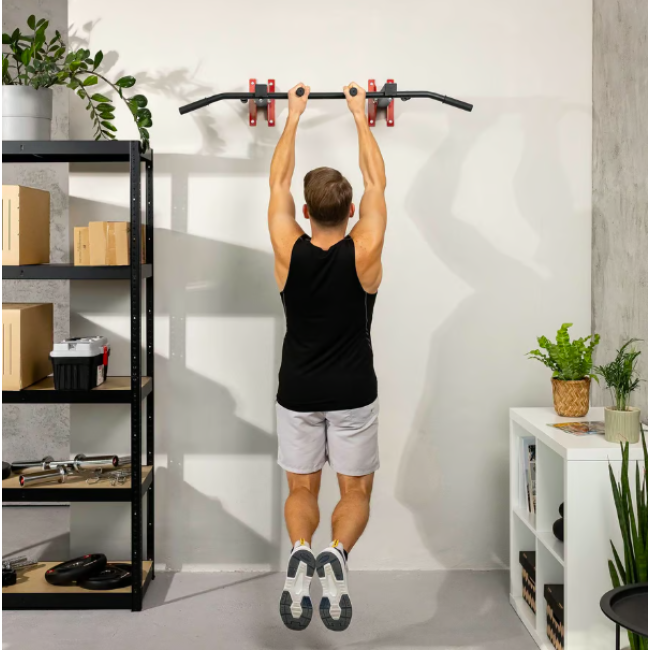 Турнік універсальний на стіну та стелю Hop-Sport HS-2006K із рукавичками