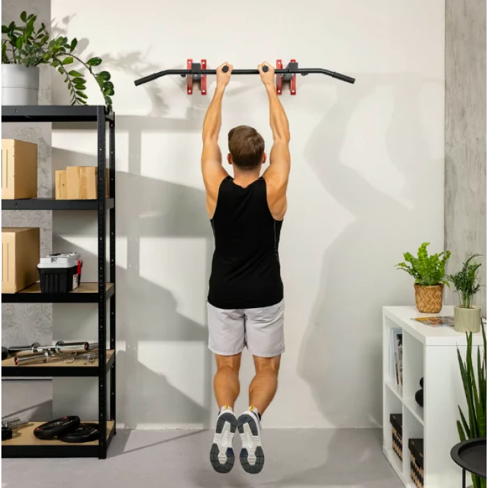 Турнік універсальний на стіну та стелю Hop-Sport HS-2006K із рукавичками