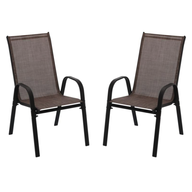 Комплект садових стільців Chomik GARDEN LINE CORTINA коричневий