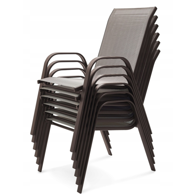 Комплект садових стільців Chomik GARDEN LINE CORTINA коричневий