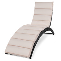 Садовий шезлонг Di Volio Ciampino чорний/білий