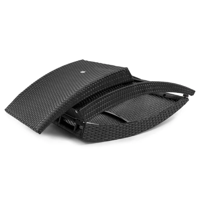 Садовый шезлонг Di Volio Ciampino черный/белый