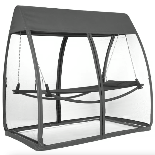 Гамак-качели с москитной сеткой Di Volio Treviso серый