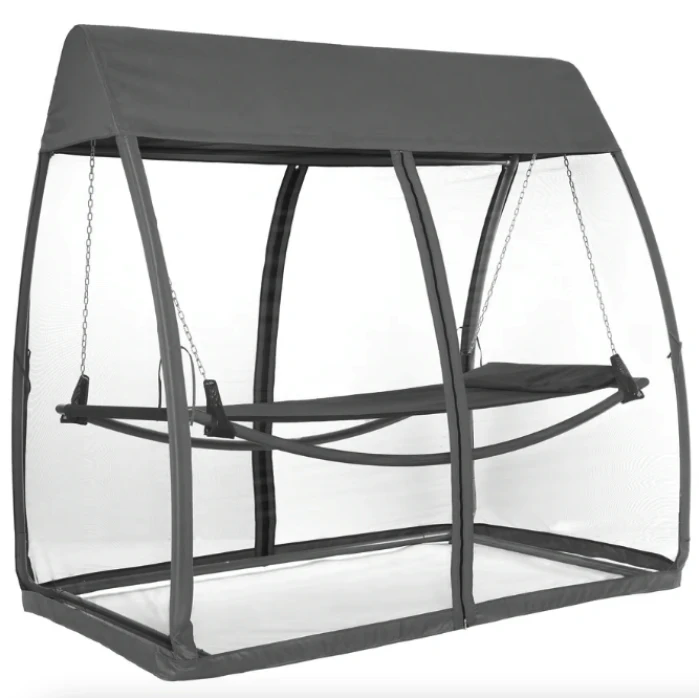 Гамак-качели с москитной сеткой Di Volio Treviso серый