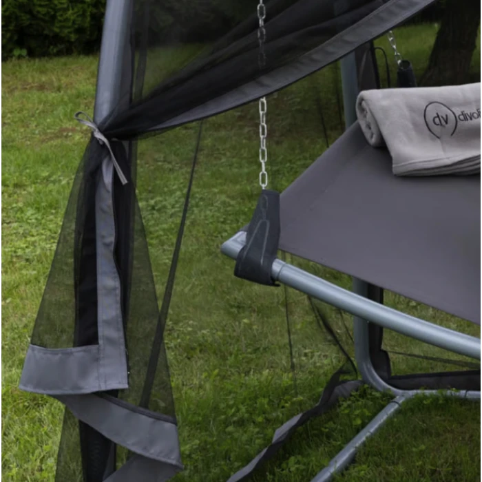 Гамак-качели с москитной сеткой Di Volio Treviso серый