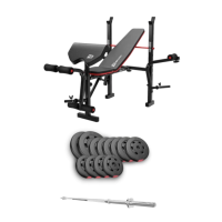 Набор Hop-Sport Premium 69кг со скамьей HS-1055 Pro и штангой