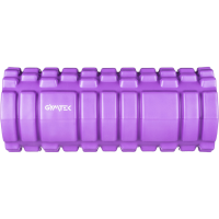 Масажний ролик Gymtek для йоги та фітнесу EVA 33*14см фіолетовий