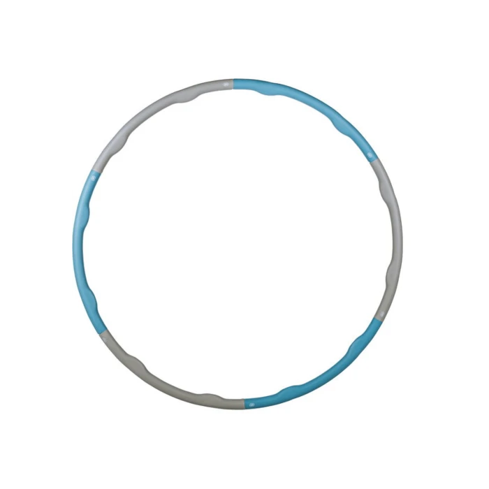 Хулахуп Gymtek з масажером 100см синьо-сірий