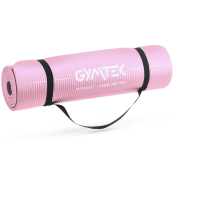 Килимок (мат) для йоги та фітнесу Gymtek NBR 1см рожевий