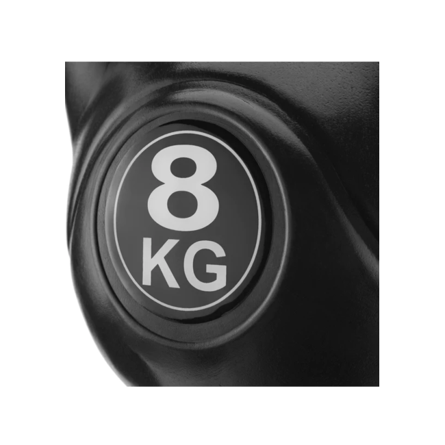 Гиря вінілова Gymtek 8кг чорний