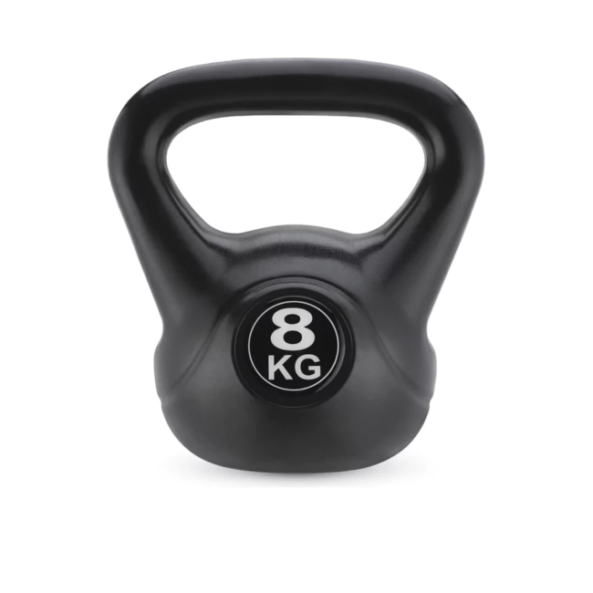 Гиря вінілова Gymtek 8кг чорний