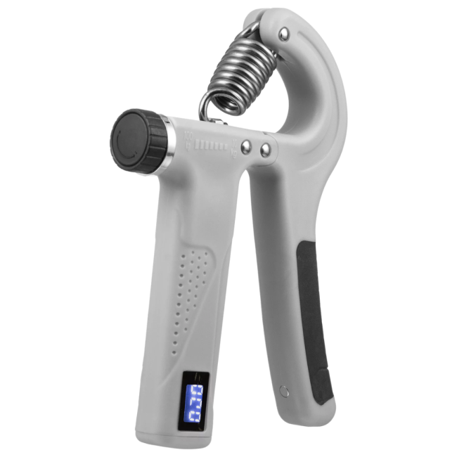 Эспандер регулируемый Gymtek 10-100кг со счетчиком серый