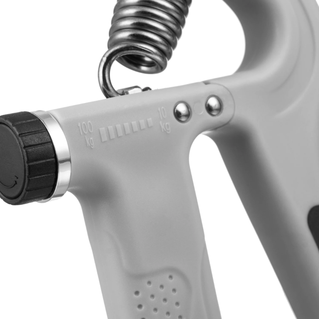 Эспандер регулируемый Gymtek 10-100кг со счетчиком серый