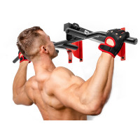 Турнік універсальний на стіну та стелю Hop-Sport HS-1006K з рукавичками