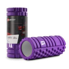 Роллер массажер (валик, ролик) Hop-Sport EVA 33см HS-A033YG фиолетовый