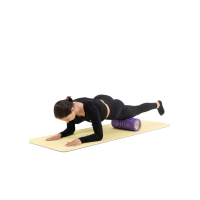 Роллер массажер (валик, ролик) Hop-Sport EVA 33см HS-A033YG фиолетовый