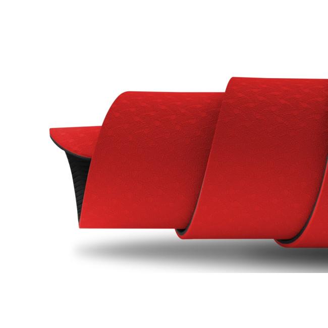 Мат для фітнесу та йоги Hop-Sport TPE 0,6см HS-T006GM червоний