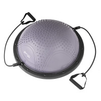 Балансировочная полусфера с вкраплениями Hop-Sport HS-MB058B серая