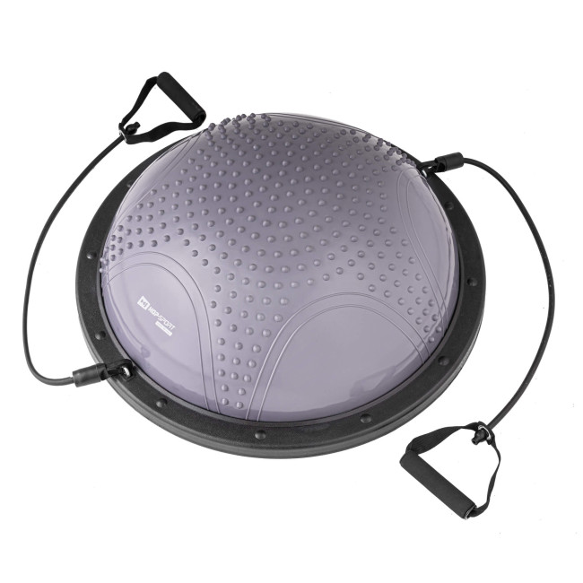 Балансировочная полусфера с вкраплениями Hop-Sport HS-MB058B серая