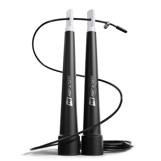 Скакалка Hop-Sport Crossfit с пластиковыми ручками HS-P010JR черная