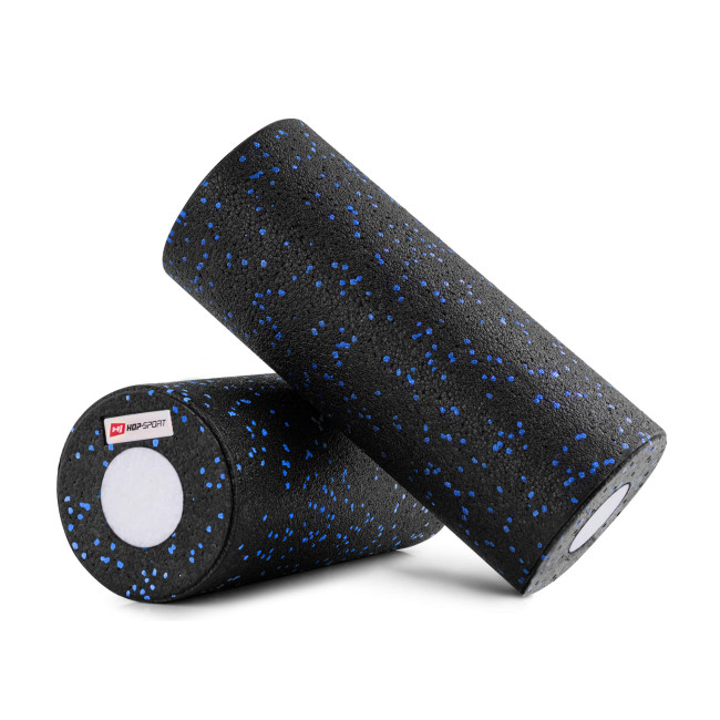 Роллер массажер (валик, ролик) Hop-Sport 3 в 1 EPP 33см HS-P033DYG черно-синий