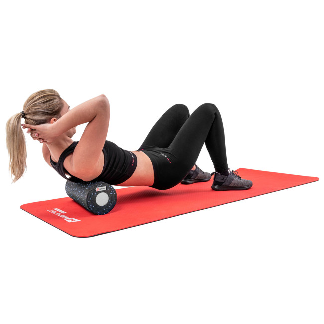 Роллер массажер (валик, ролик) Hop-Sport 3 в 1 EPP 33см HS-P033DYG черно-синий