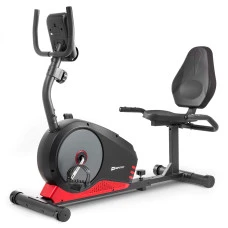 Горизонтальний велотренажер HS-040L Root чорно-червоний - model 2020