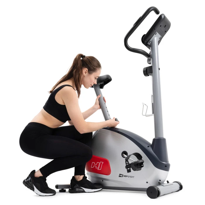 Велотренажер магнітний Hop-Sport HS-035H Leaf сріблястий
