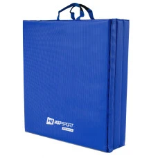 Мат гимнастический Hop-Sport HS-065FM средне-твердый с липучкой 5см синий