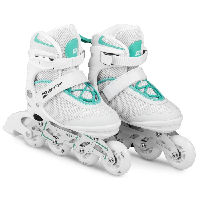 Роликовые коньки 3в1 Hop-Sport HS-903 Motion S (размер) Бело-мятные