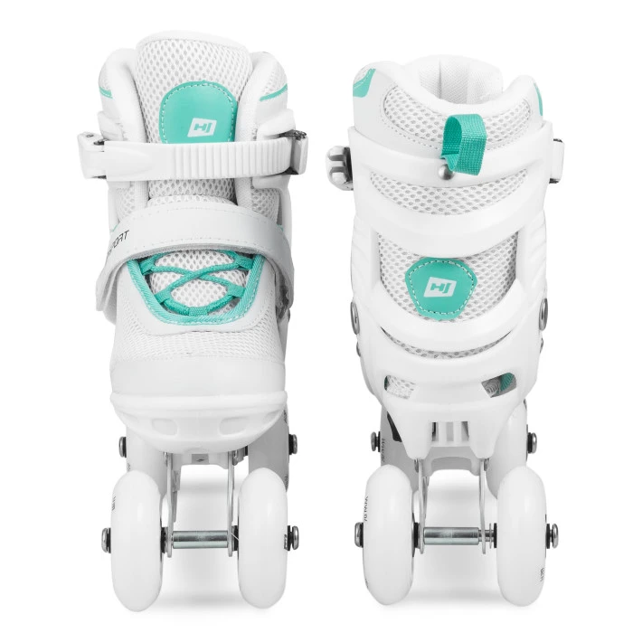 Роликовые коньки 3в1 Hop-Sport HS-903 Motion S (размер) Бело-мятные