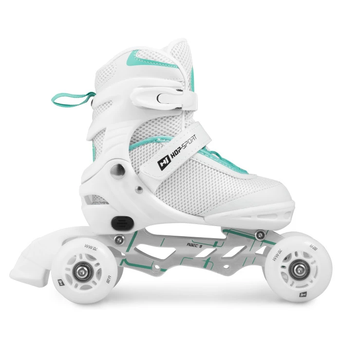 Роликовые коньки 3в1 Hop-Sport HS-903 Motion S (размер) Бело-мятные