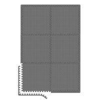 Мат-пазл Hop-Sport EVA 1см HS-A010PM - 6 частей серый