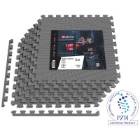 Мат-пазл Hop-Sport EVA 1см HS-A010PM - 6 частей серый