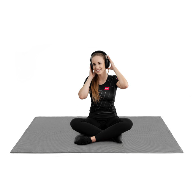 Мат-пазл Hop-Sport EVA 1см HS-A010PM - 6 частей серый