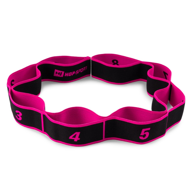 Резинка для фитнеса с петлями 12-30кг HS-N904GB розовая