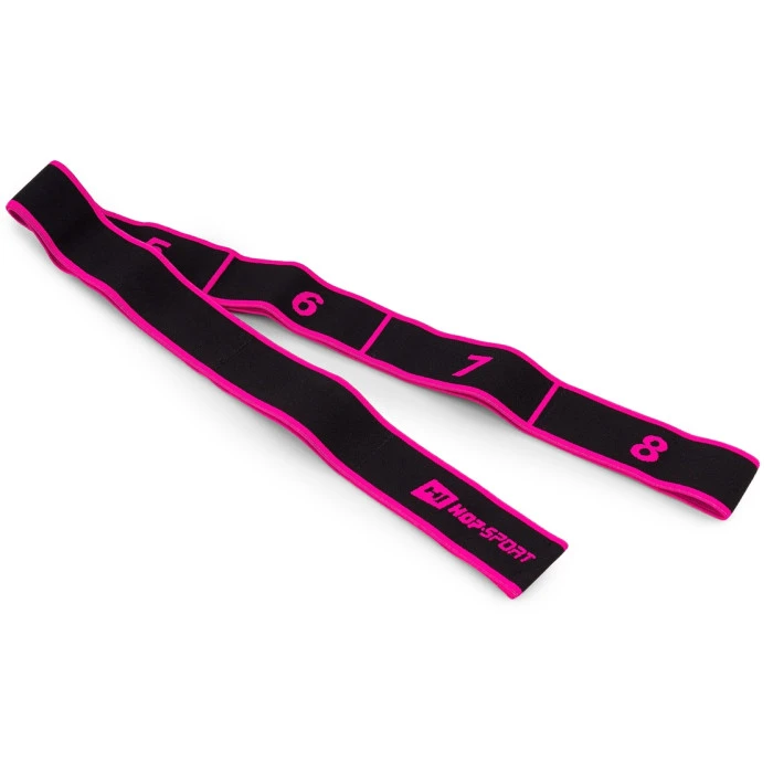 Резинка для фитнеса с петлями 12-30кг HS-N904GB розовая