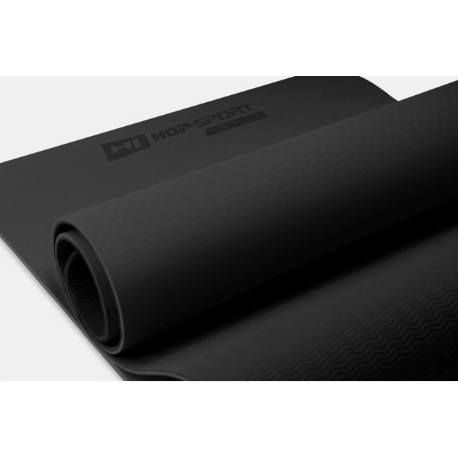 Мат для фитнеса TPE 0,6см HS-T006GM черный