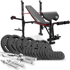Набір STRONG 146кг з лавкою HS-1055