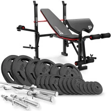Набор STRONG 146кг со скамейкой HS-1055