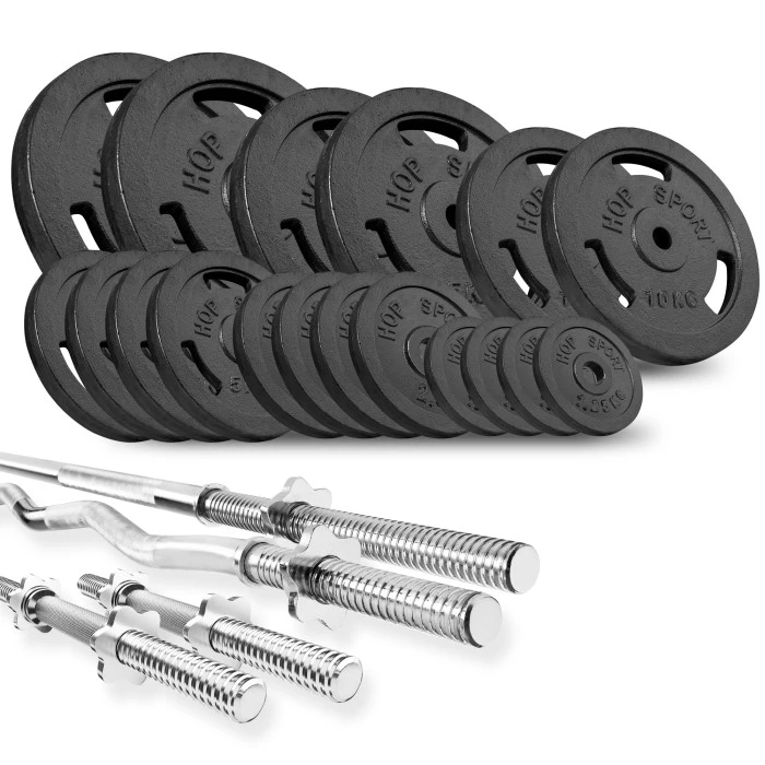 Набор STRONG 146кг со скамейкой HS-1055